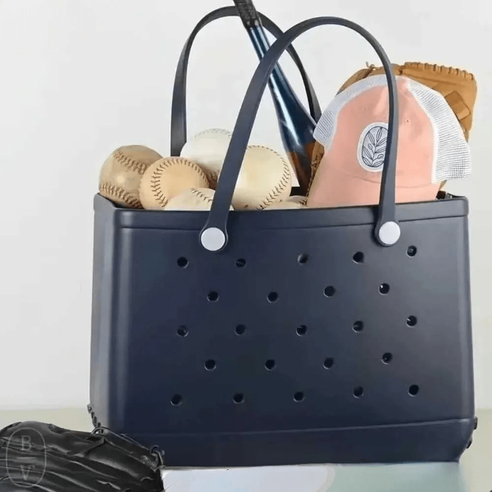 Large Rubber Tote w/inside pocket - 260 Broadway Boutique