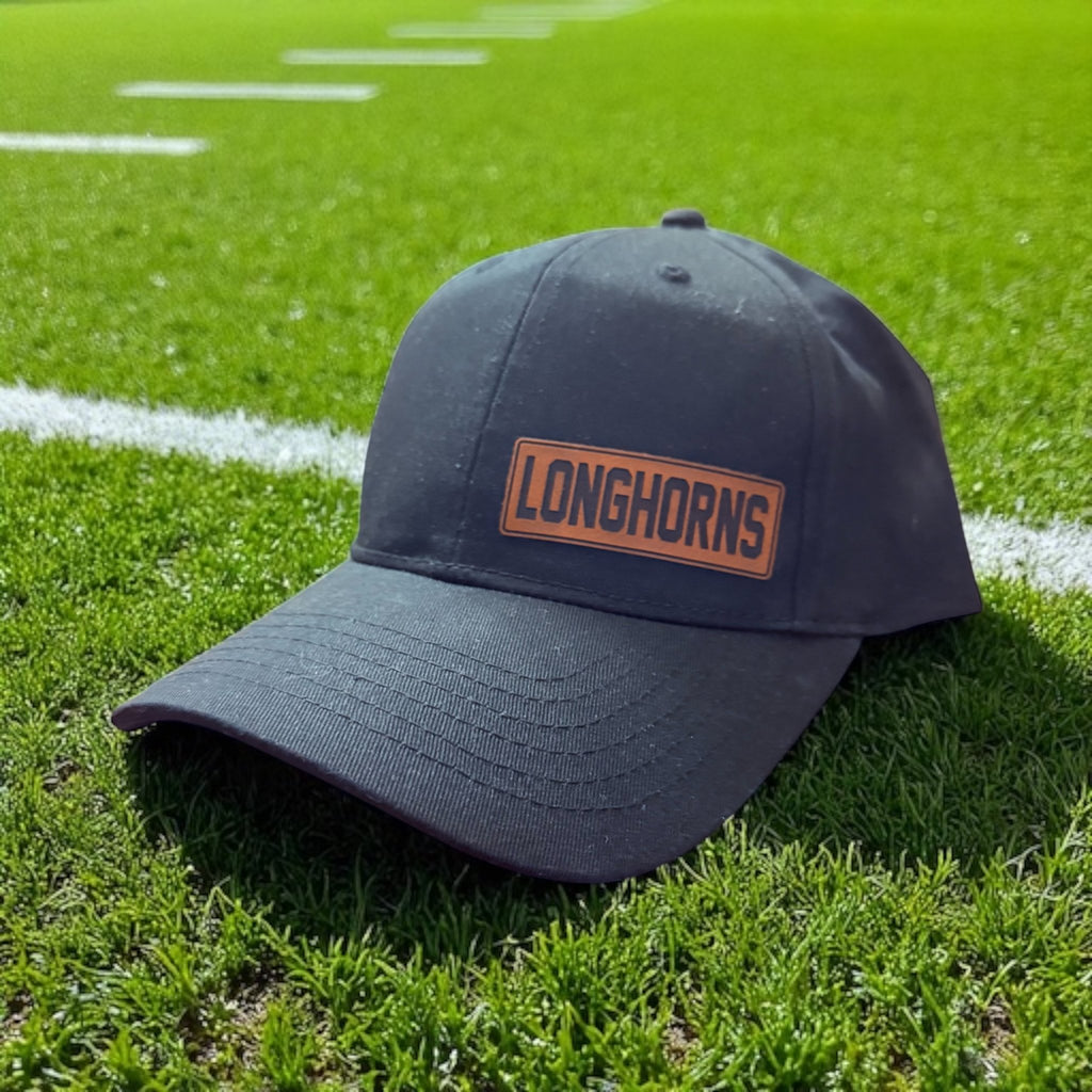 Leather Patch Longhorn Hat - 260 Broadway Boutique