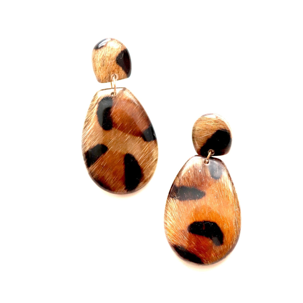 Leopard Acrylic Earrings - 260 Broadway Boutique