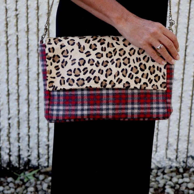 Leopard and Plaid Crossbody - 260 Broadway Boutique