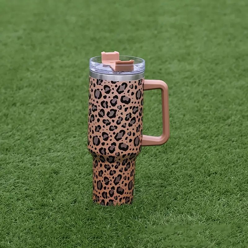 Leopard Print 40oz Tumbler (2 Colors) - 260 Broadway Boutique