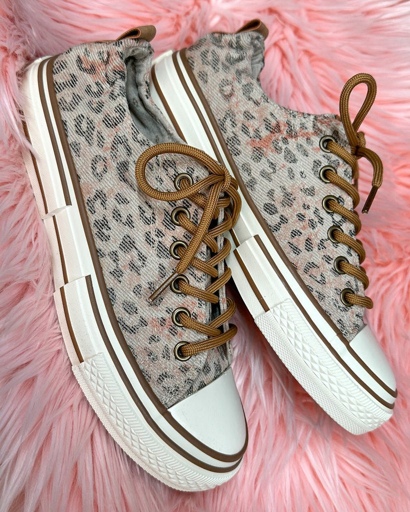 Leopard Print Sneakers - 260 Broadway Boutique