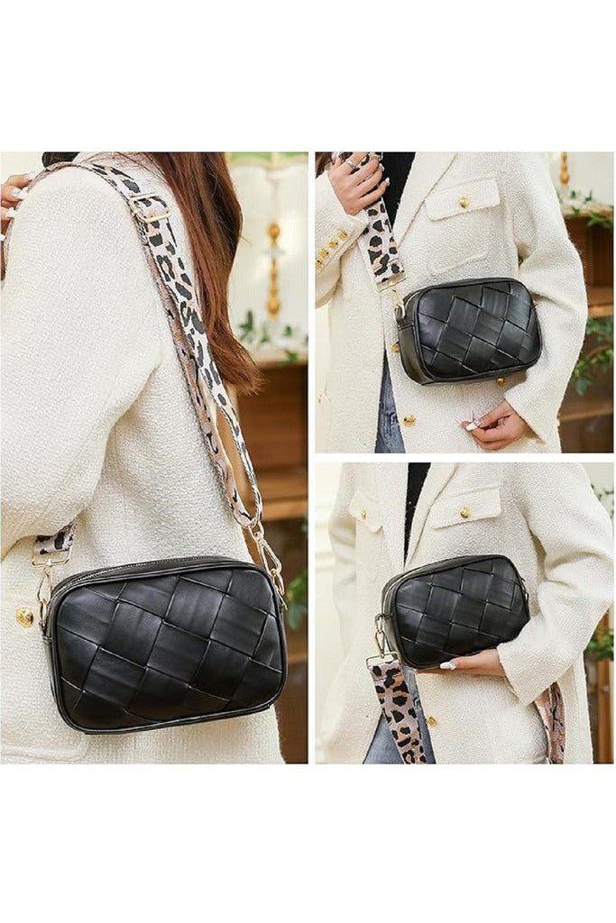 Leopard Strap Crossbody Purse (2 Colors) - 260 Broadway Boutique