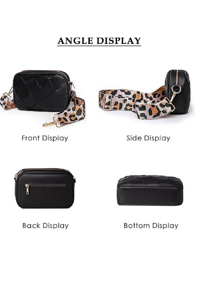 Leopard Strap Crossbody Purse (2 Colors) - 260 Broadway Boutique