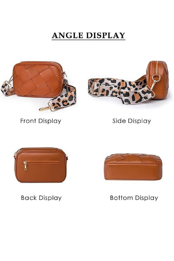 Leopard Strap Crossbody Purse (2 Colors) - 260 Broadway Boutique