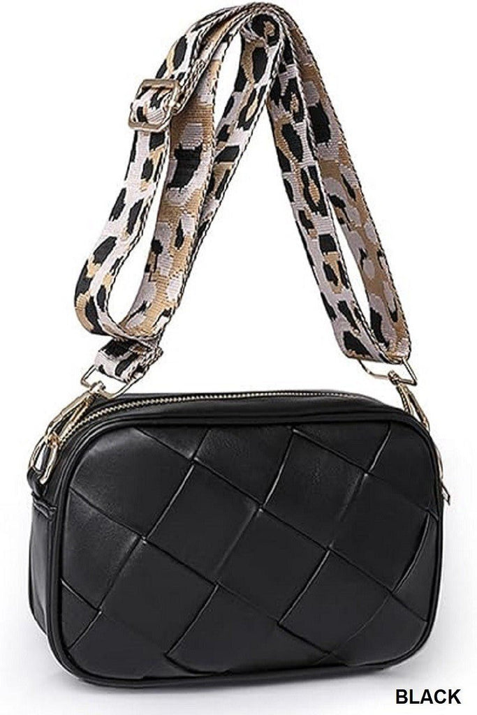 Leopard Strap Crossbody Purse (2 Colors) - 260 Broadway Boutique