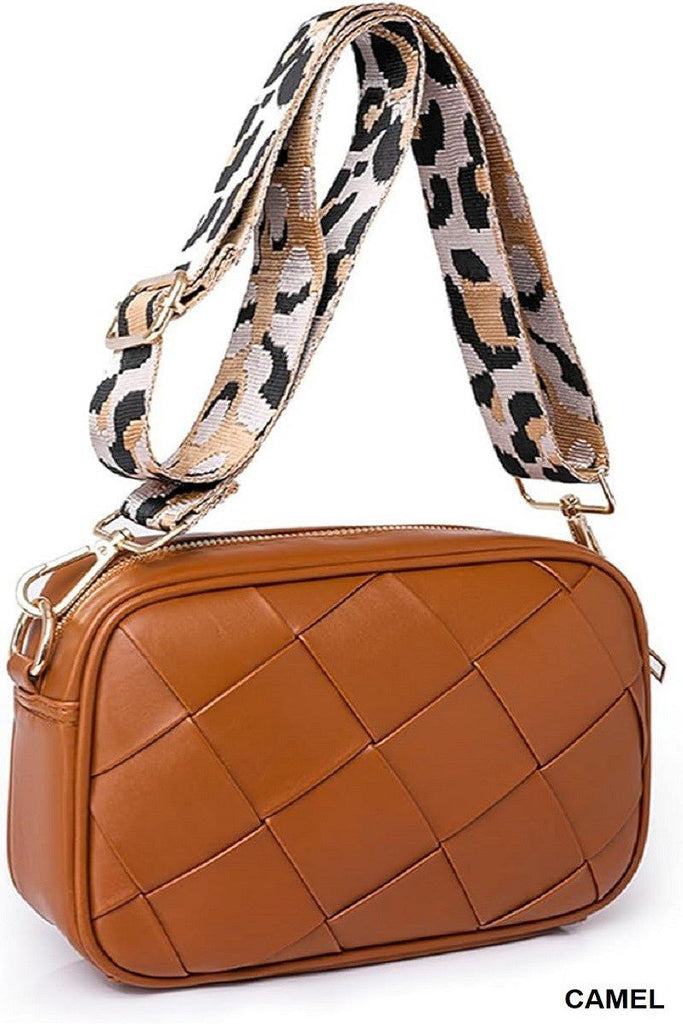 Leopard Strap Crossbody Purse (2 Colors) - 260 Broadway Boutique