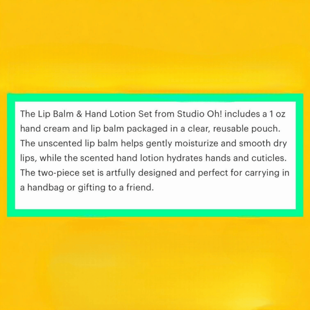 Lip Balm Lotion Pack - 260 Broadway Boutique