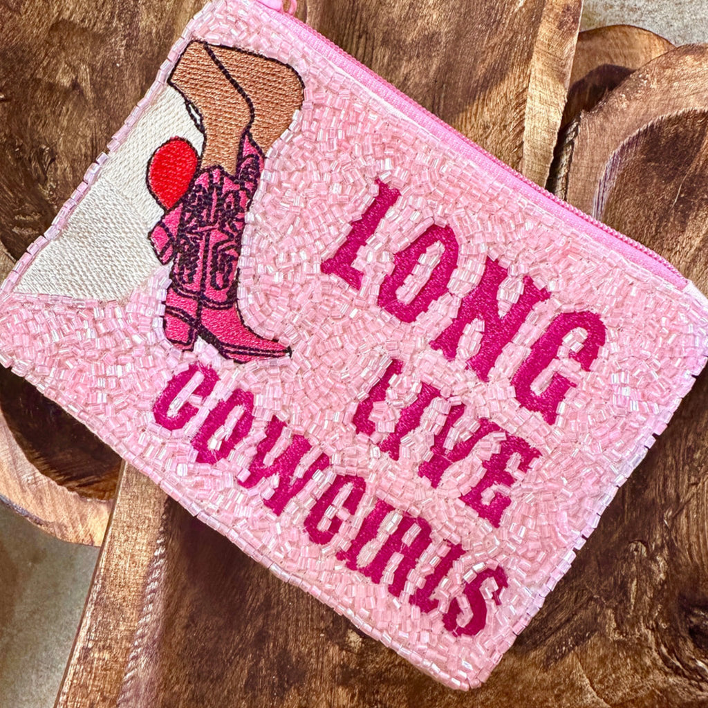 Long Live Cowgirls Beaded Coin Purses - 260 Broadway Boutique