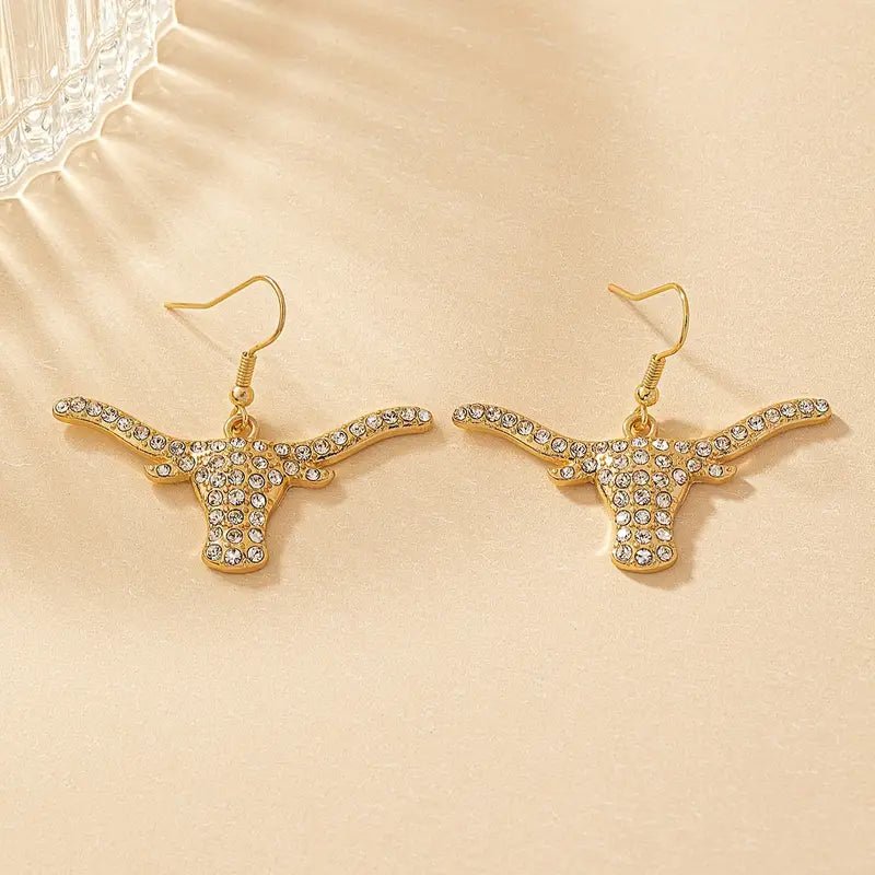 Longhorn Earrings - 260 Broadway Boutique