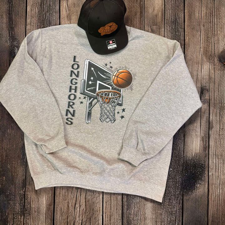 Longhorns Basketball Sweashirt - 260 Broadway Boutique