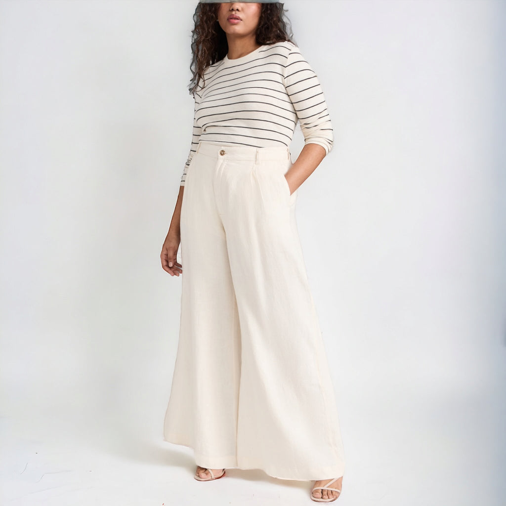 Lucila Pleated Wide Leg Pants - 260 Broadway Boutique