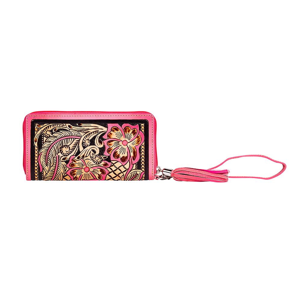 Magna Falls Hand - tooled Wallet - 260 Broadway Boutique