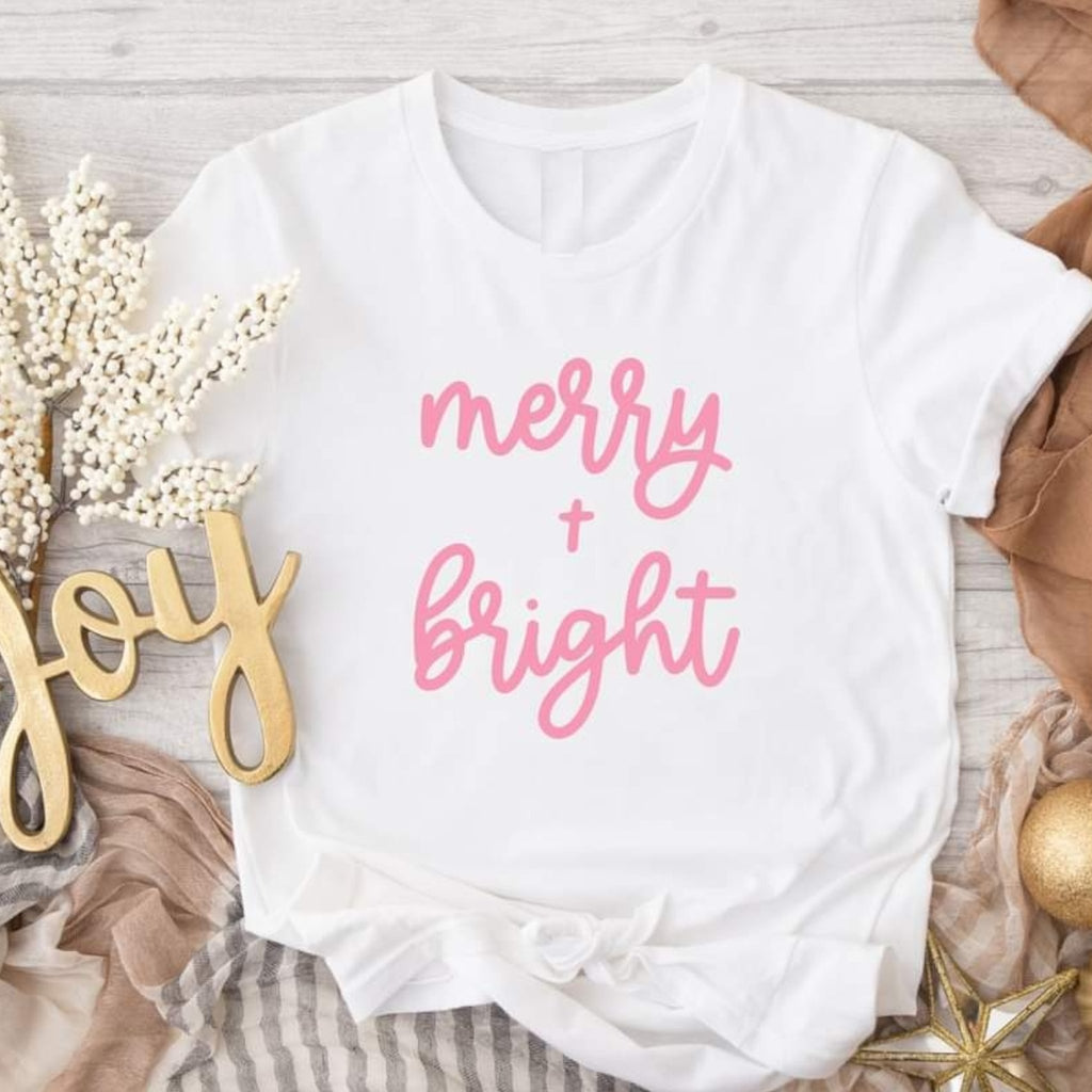 Merry & Bright Tee - 260 Broadway Boutique