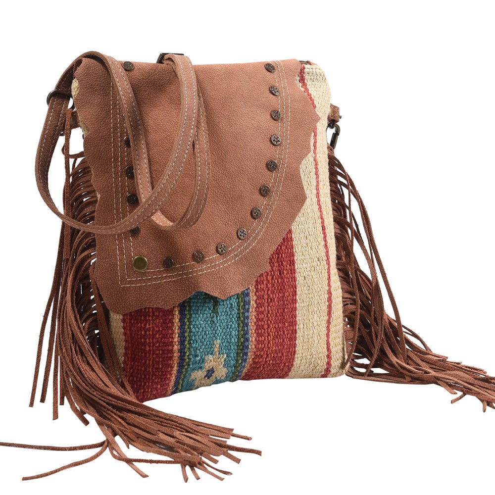 MESSENGER Leather and Upcycled Canvas Ladies Bag - 260 Broadway Boutique