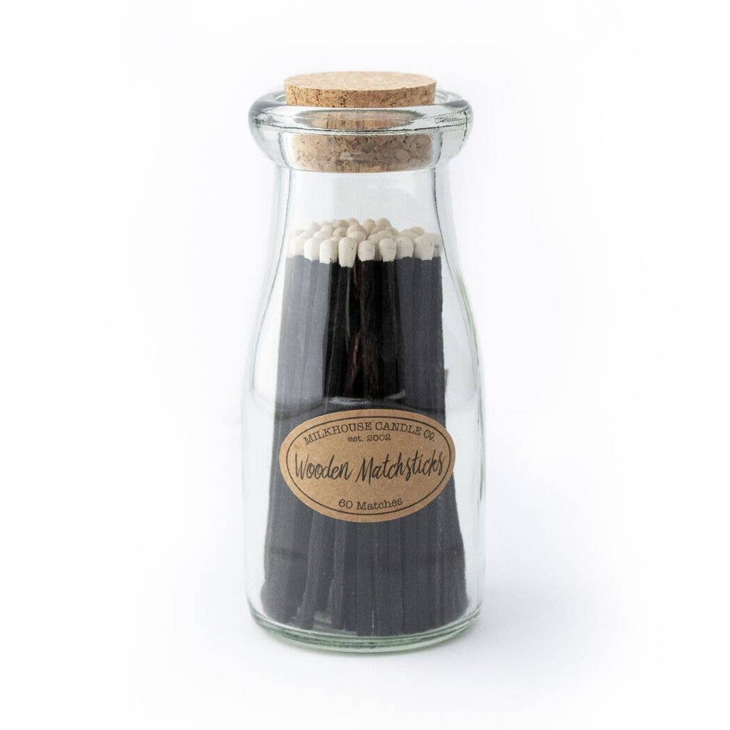 Milkbottle of Matches by Milkhouse Candle Co - 260 Broadway Boutique