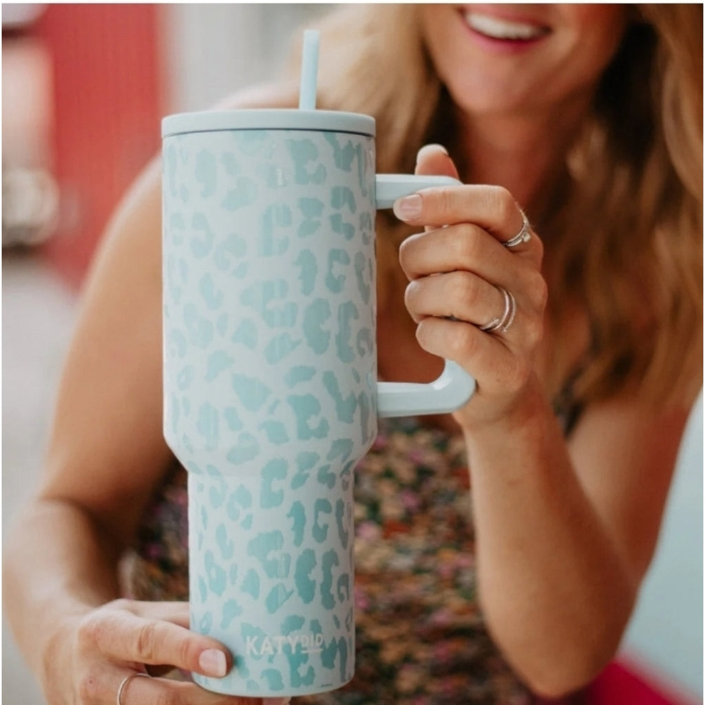 Mint Leopard Tumbler - 260 Broadway Boutique