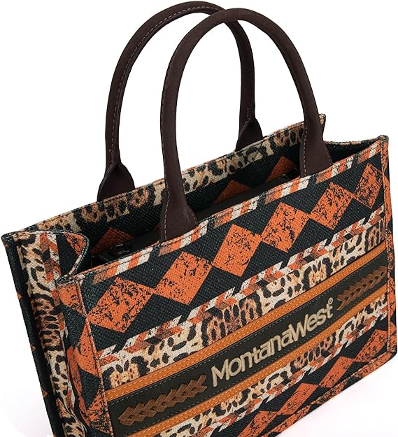 Montana West Boho Print Concealed Carry Tote/Crossbody - Leopard - 260 Broadway Boutique