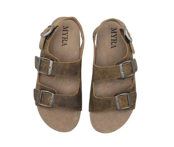 Mountain Path Leather Sandals in Suede - 260 Broadway Boutique