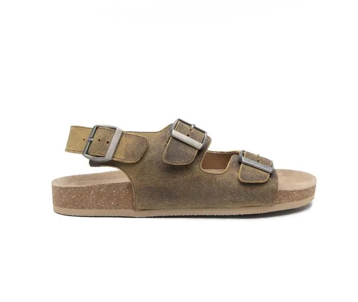 Mountain Path Leather Sandals in Suede - 260 Broadway Boutique