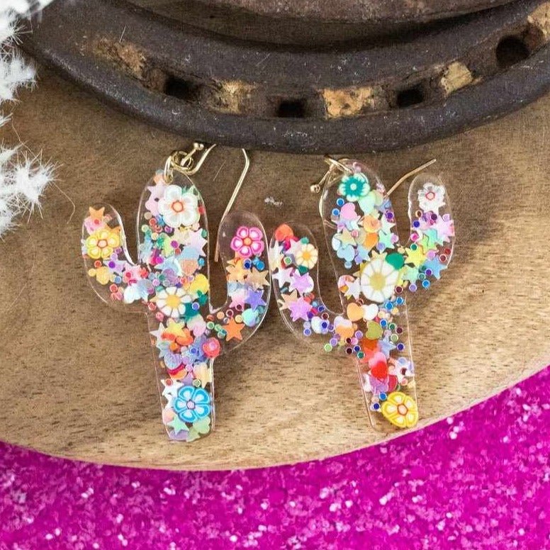 Multi Color Acrylic Earrings (2 Designs) - 260 Broadway Boutique