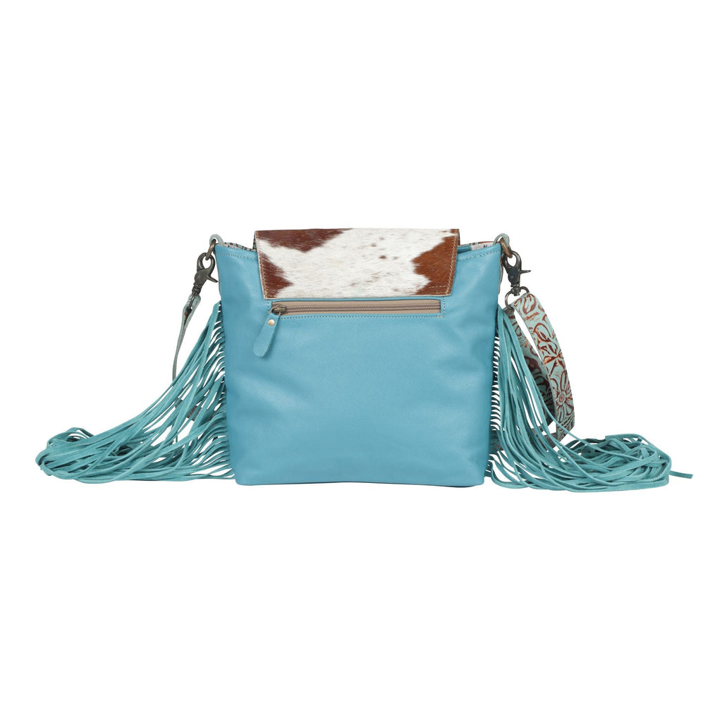 MYRA Cyan Accenture Leather & Hairon Bag - 260 Broadway Boutique