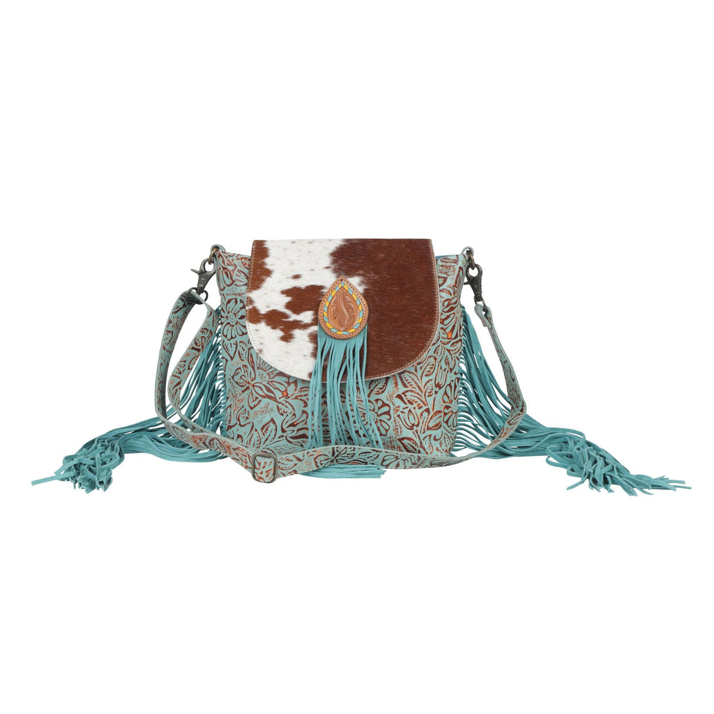 MYRA Cyan Accenture Leather & Hairon Bag - 260 Broadway Boutique