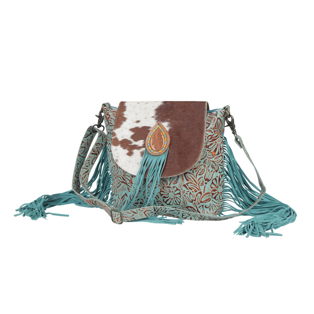 MYRA Cyan Accenture Leather & Hairon Bag - 260 Broadway Boutique