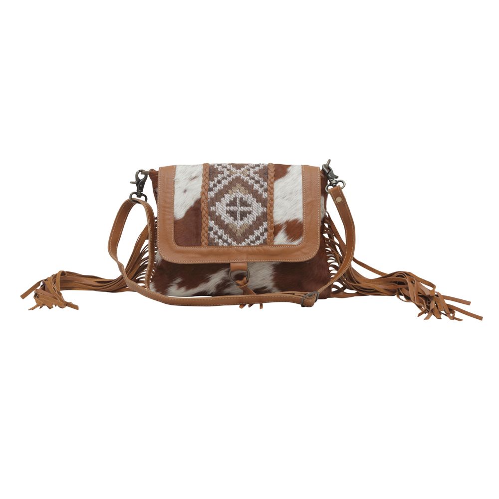 Myra Elisa Fringe Leather & Hairon Bag - 260 Broadway Boutique