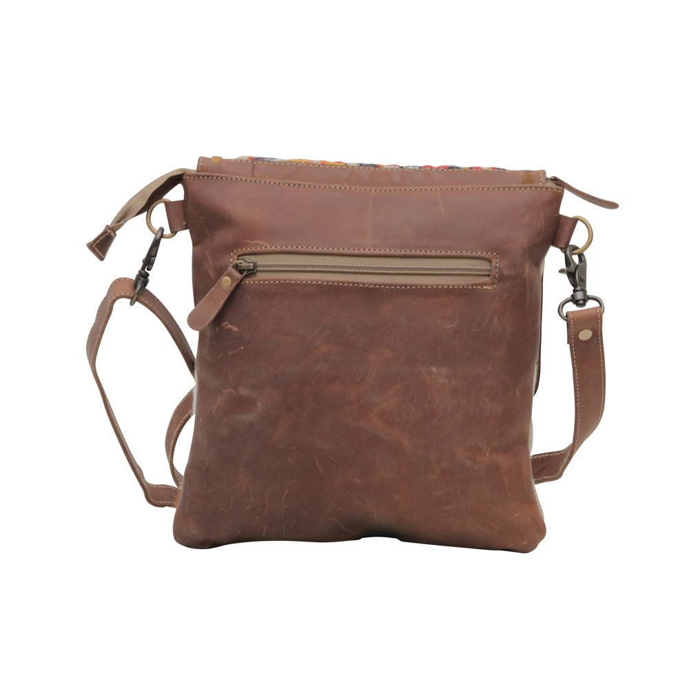 Myra Hazlenut Touch Canvas/Hairon Bag - 260 Broadway Boutique