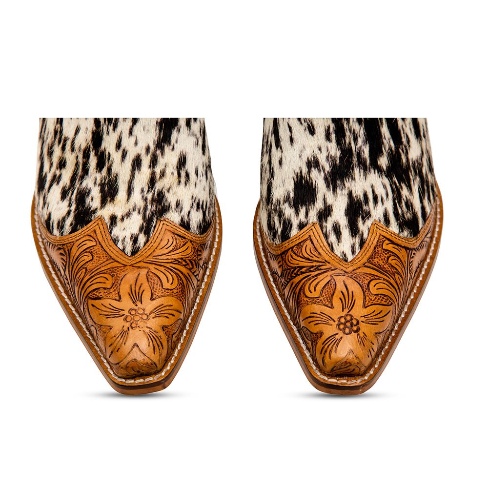 Myra Rocker Western Hand - Tooled Bootie - 260 Broadway Boutique