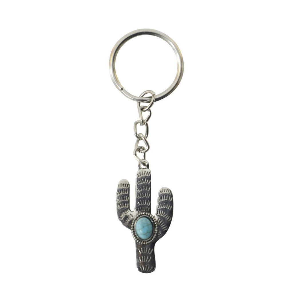 MYRA Silver Succulent Key Fob - 260 Broadway Boutique