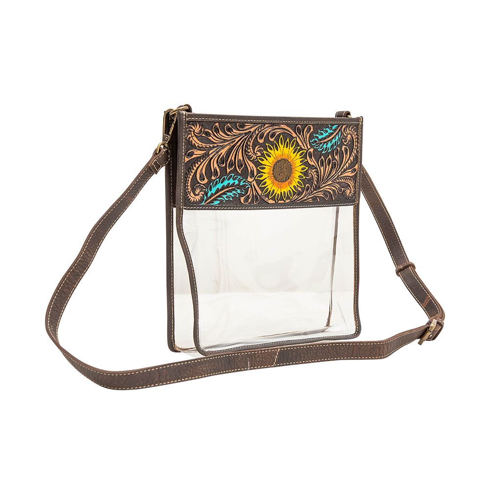 Myra Sunflower Clear Shoulder Bag - 260 Broadway Boutique