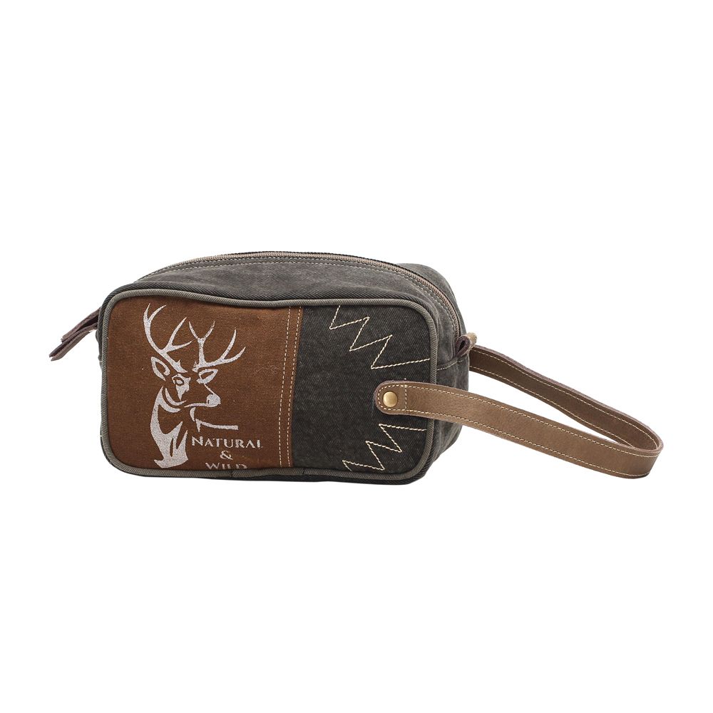 Myra Wild Reindeer Shaving Kit Bag - 260 Broadway Boutique