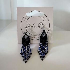 Native American Seed beaded Earrings (Multiple Colors) - 260 Broadway Boutique