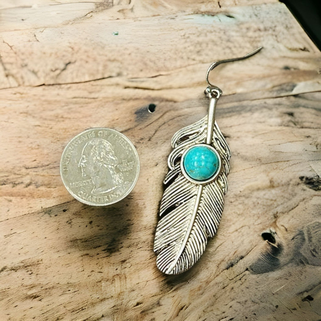 Natural Turquoise Earrings - 260 Broadway Boutique