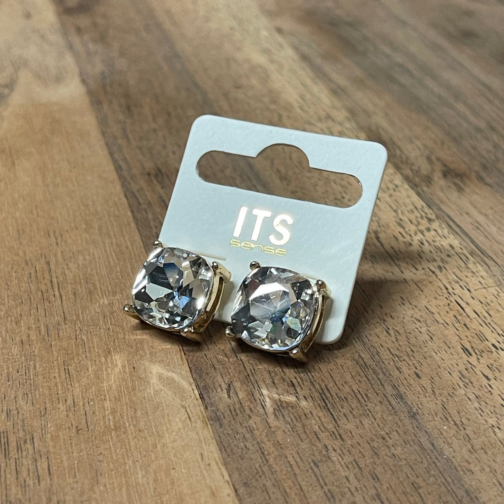 New Square Studs - 260 Broadway Boutique