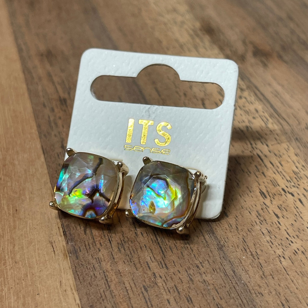 New Square Studs - 260 Broadway Boutique