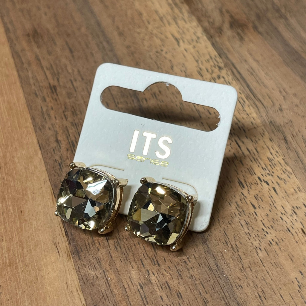 New Square Studs - 260 Broadway Boutique