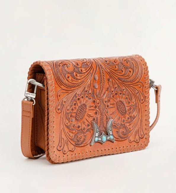 Nino Hand Tooled Purse - 260 Broadway Boutique