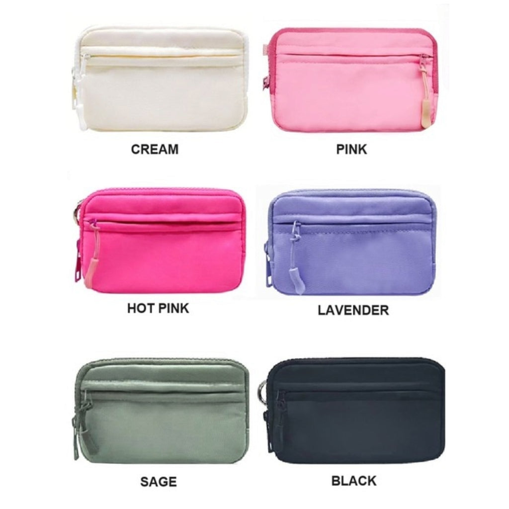 On The Go Keychain Pouch ID Card Wallet (7 Colors) - 260 Broadway Boutique