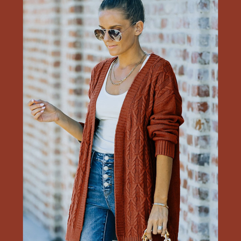 Open Front Cardigan - 260 Broadway Boutique