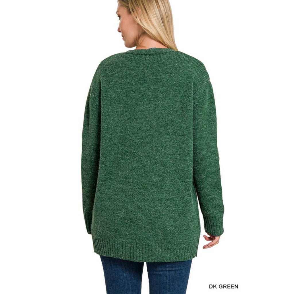 Open Front Cardigan Sweater (5 Colors) - 260 Broadway Boutique