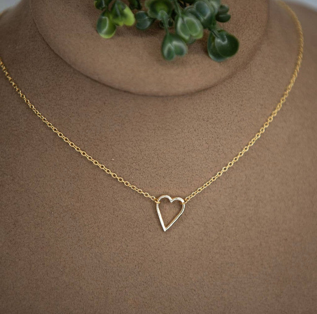 Open Heart Necklace - 260 Broadway Boutique