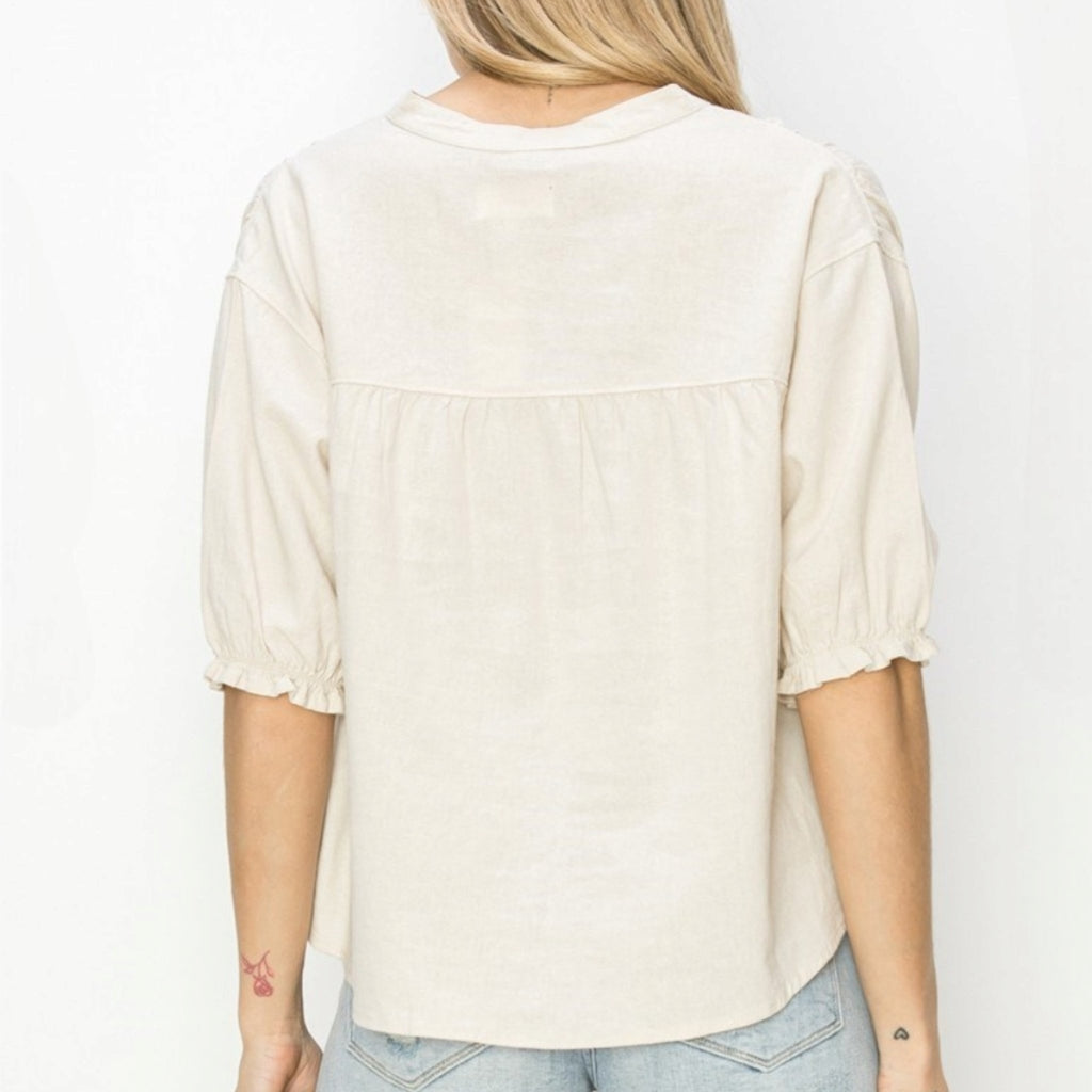 Oversized Linen Shirt - 260 Broadway Boutique