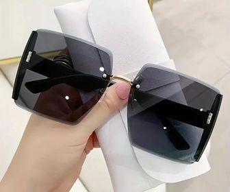 Oversized Rimless Gradient lenses Sunglasses - 260 Broadway Boutique