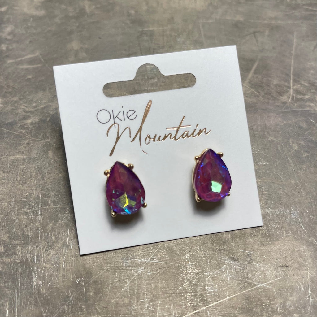 Pear Jewel Studs - 260 Broadway Boutique