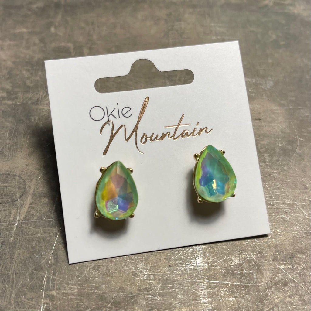 Pear Jewel Studs - 260 Broadway Boutique