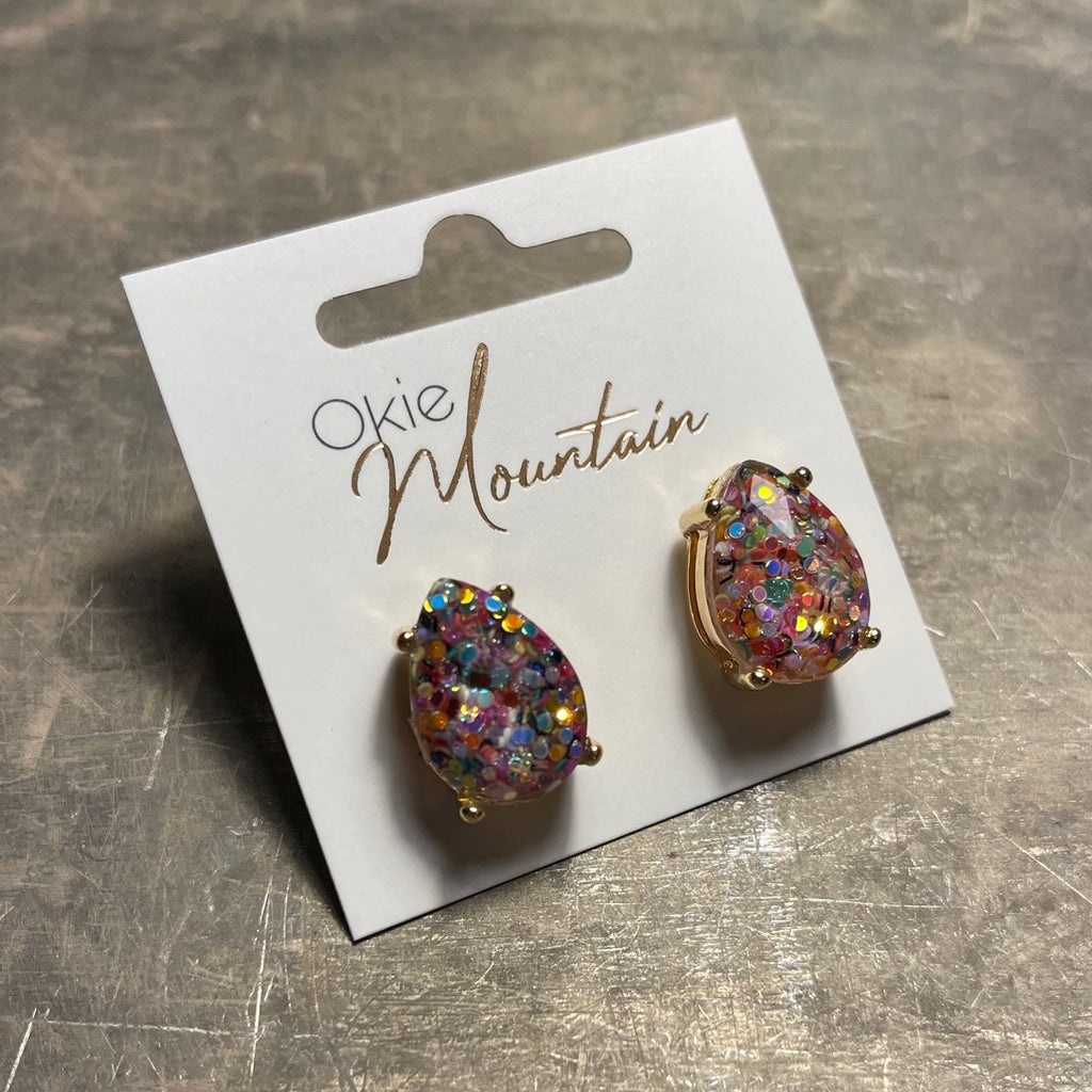 Pear Jewel Studs - 260 Broadway Boutique