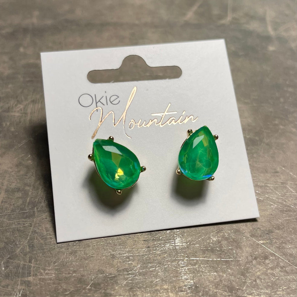 Pear Jewel Studs - 260 Broadway Boutique